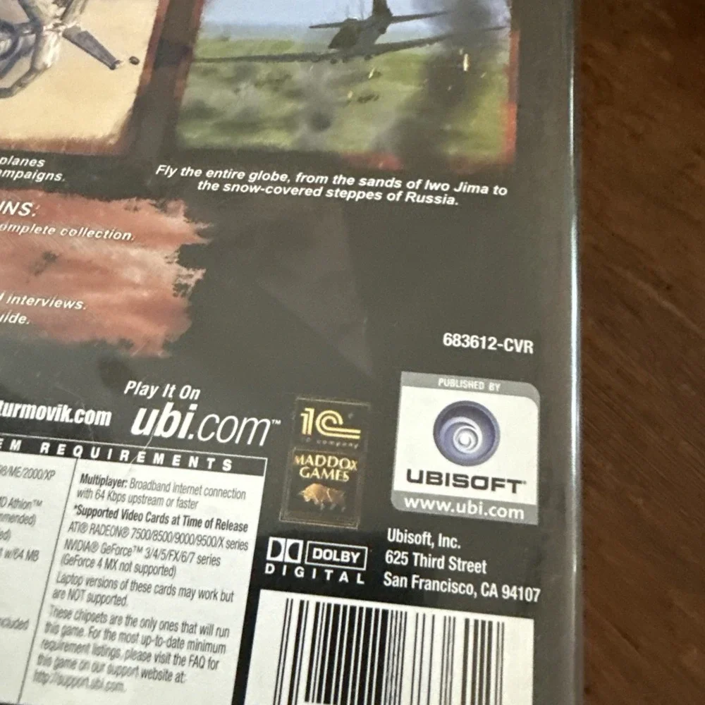 IL-2 Sturmovik 1946 PC Game DVD-ROM Ubisoft Flight Simulator 5 Games In One